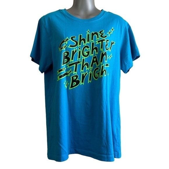 Zumba Shine Brighter Than Bright Short Sleeve Tee • Used • Size: M/L - Picture 1 of 5